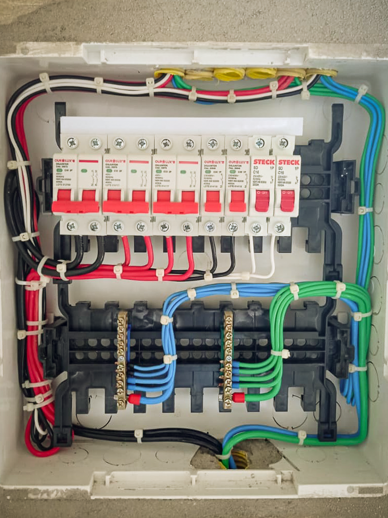 Instalação de quadro de disjuntores